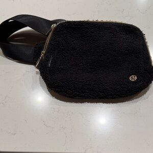lululemon Black Sherpa Crossbody Bag
